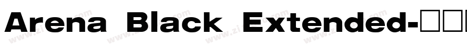 Arena Black Extended字体转换